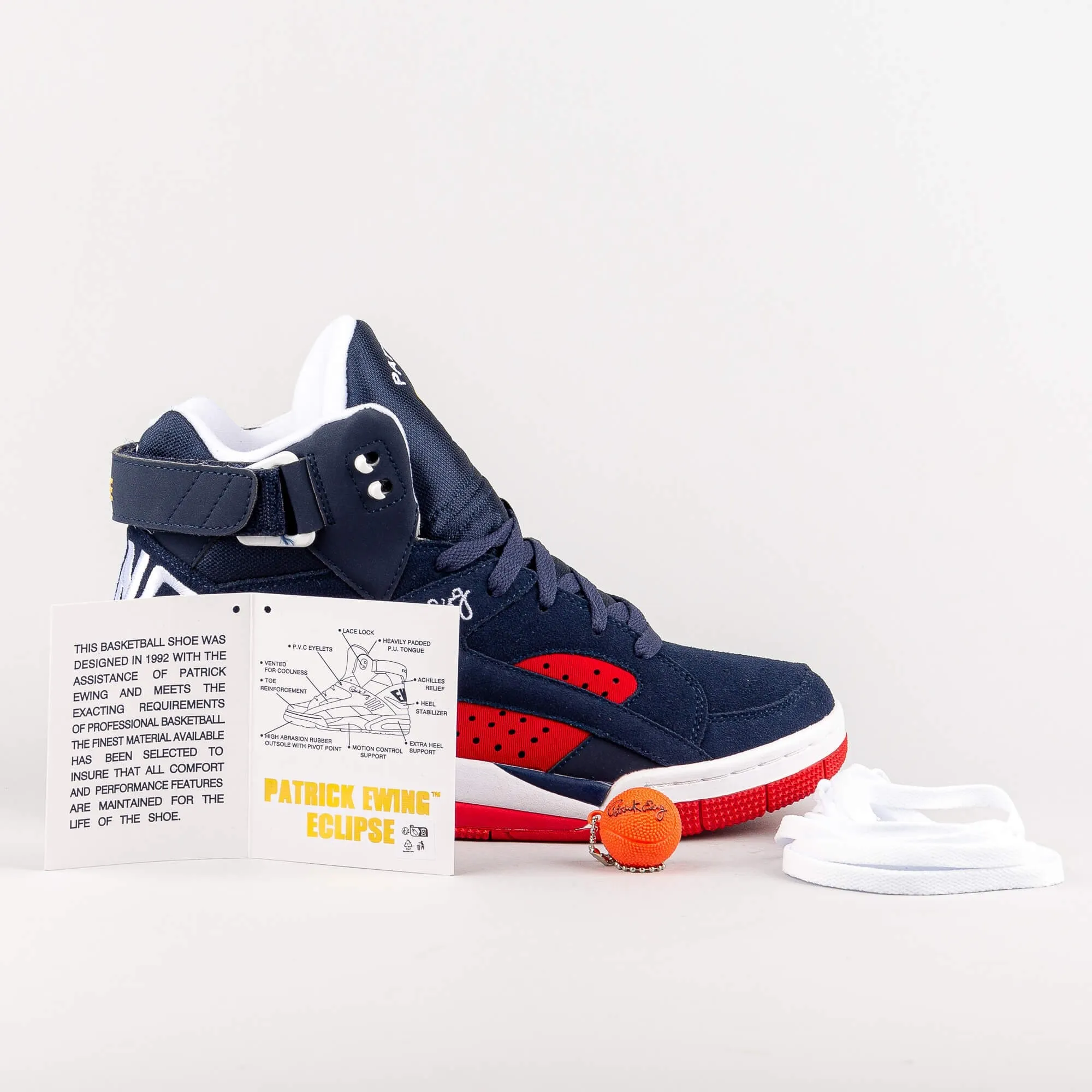 Ewing Athletics ECLIPSE Navy/Red White Barcelona 1992 USA Dream Team “Away” Colorway