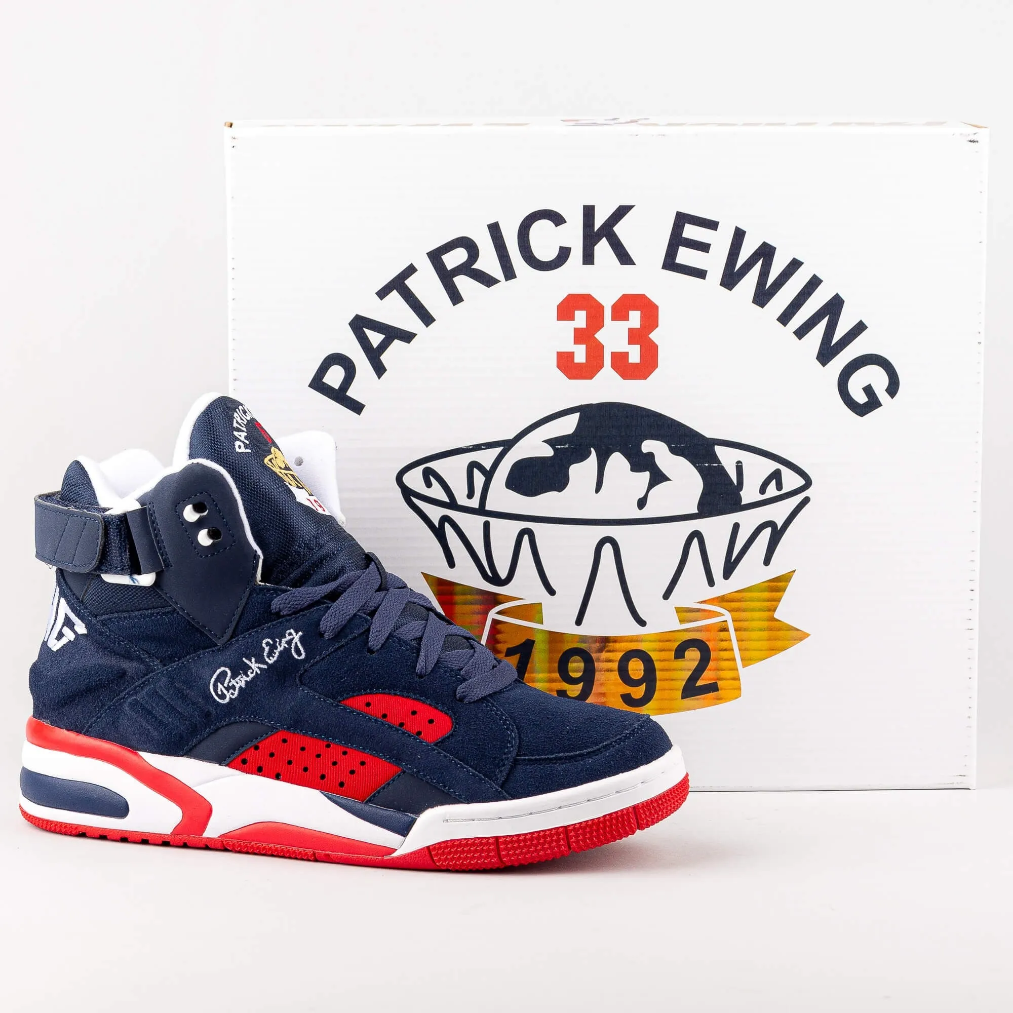 Ewing Athletics ECLIPSE Navy/Red White Barcelona 1992 USA Dream Team “Away” Colorway