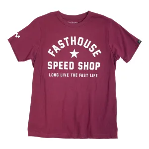 Fast Life Youth Tee - Maroon