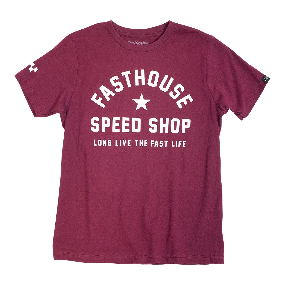 Fast Life Youth Tee - Maroon