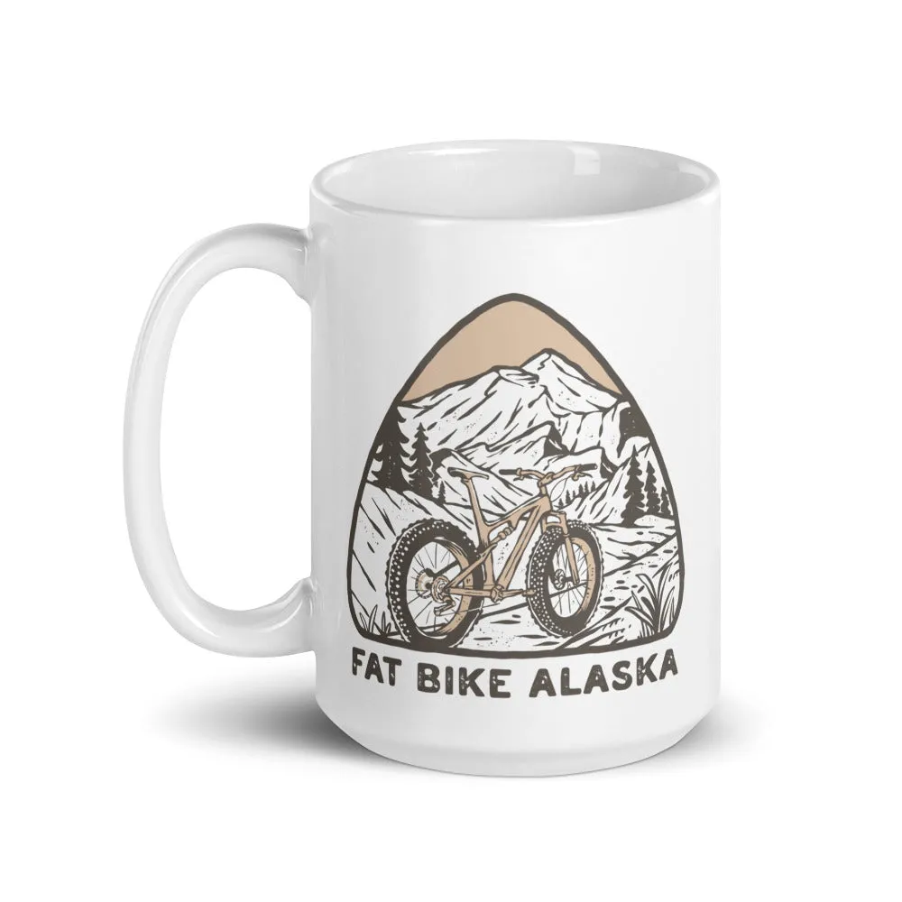 Fat Bike AK Mountains Mug