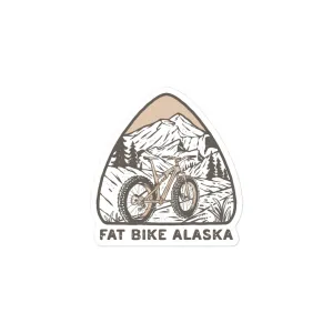 Fat Bike AK Mountains Sticker