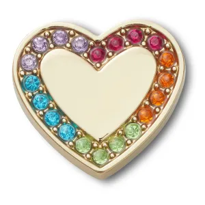 Festival Gold Encrusted Heart  Jibbitz