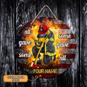 Firefighter 02 - Custom Wooden Sign - Ntp-479