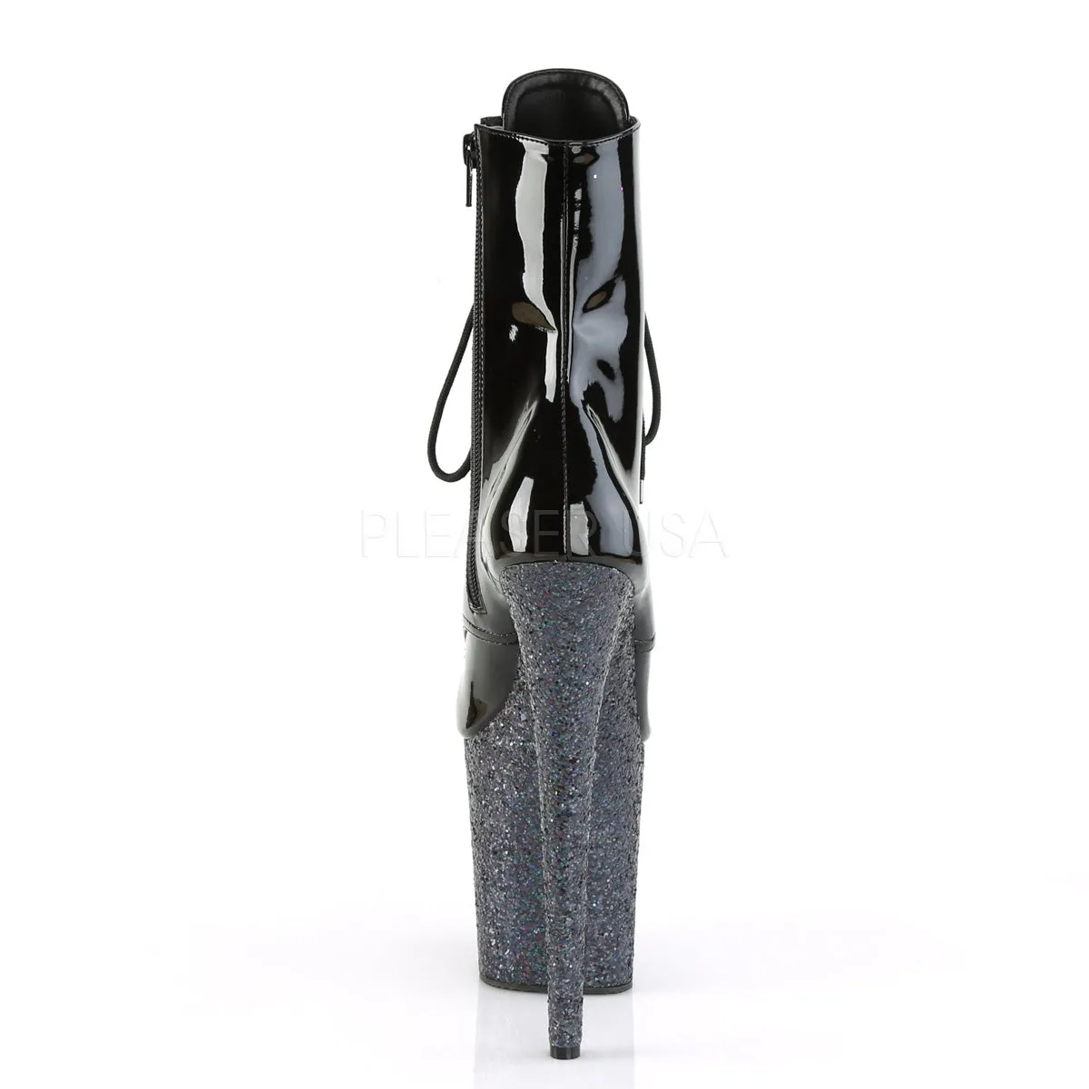 FLAMINGO-1020LG  Black/Black Multi Glitter