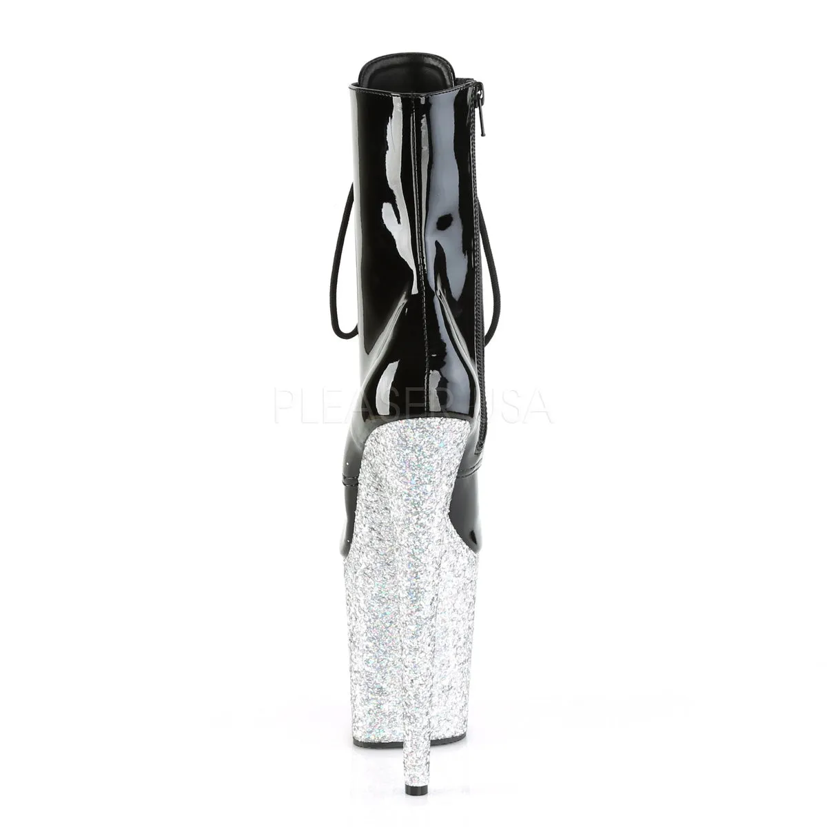 FLAMINGO-1020LG  Black/Silver Multi Glitter