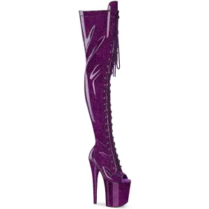 FLAMINGO-3021GP  Purple Glitter Patent/M