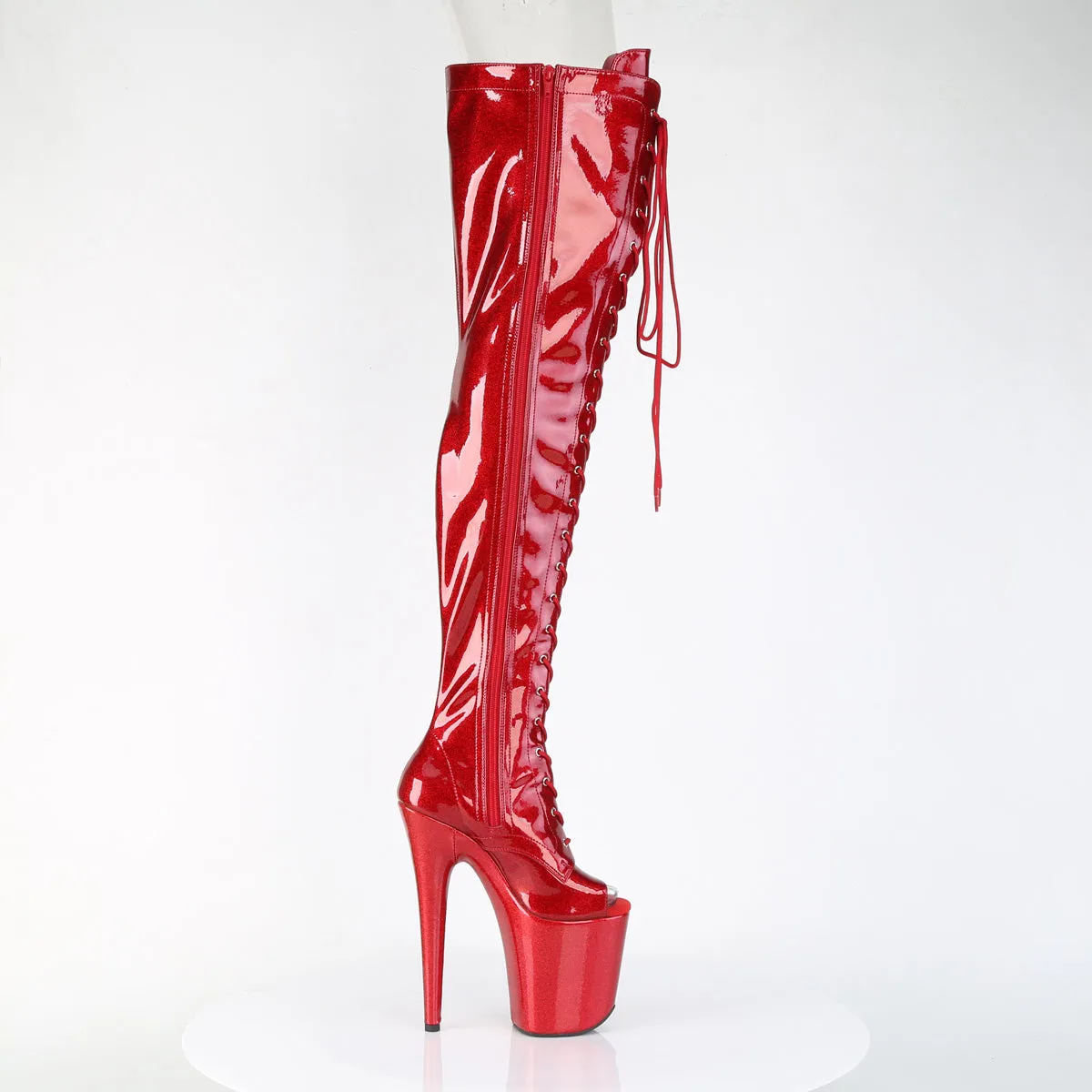 FLAMINGO-3021GP  Red Glitter Patent/M