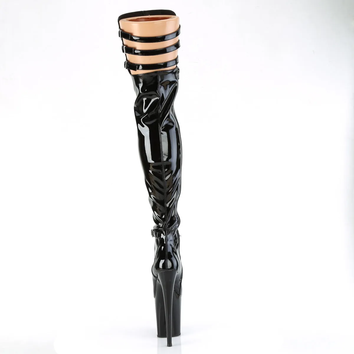 FLAMINGO-3055  Black Stretch Patent/Black