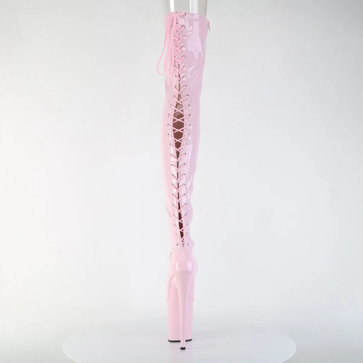 FLAMINGO-3850  Baby Pink Stretch Patent/Baby Pink