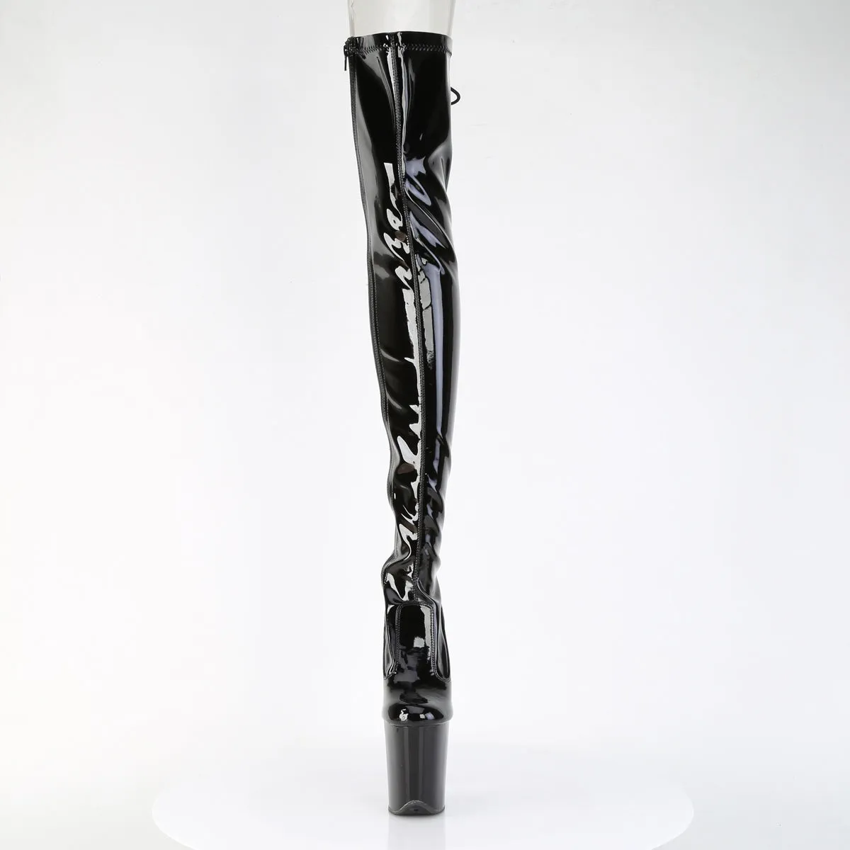 FLAMINGO-3850  Black Stretch Patent/Black