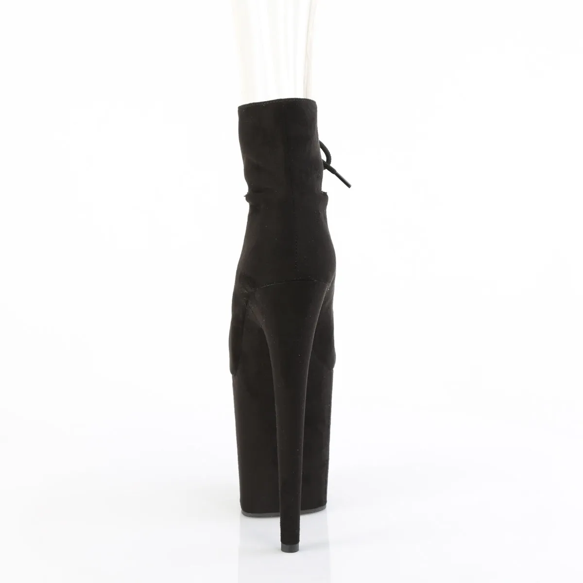 FLAMINGO-800-22  Black Faux Suede/Black Faux Suede