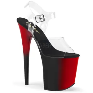FLAMINGO-808BR  Clear/Red-Black