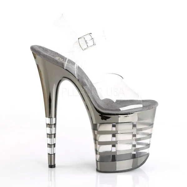 FLAMINGO-808CHLN  Clear/Pewter Chrome