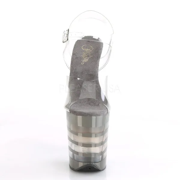 FLAMINGO-808CHLN  Clear/Pewter Chrome