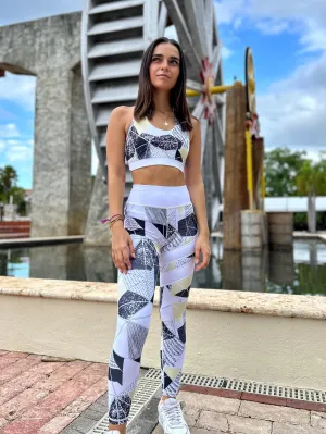 GEO WHITE ATHLETIC TOP