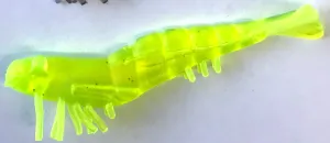 GLADIATOR Smash Bait Prawns 8.5cm - Chartreuse