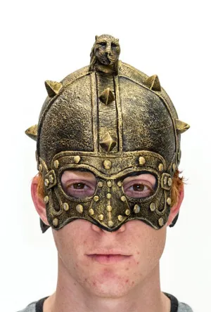 Golden Gladiator Helmet Mask