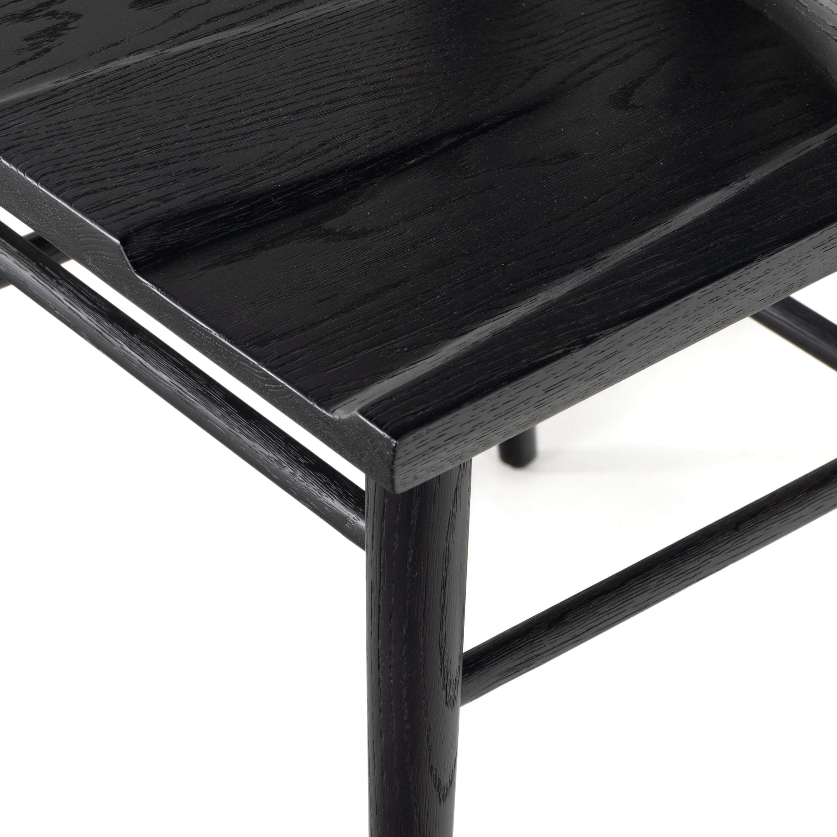 Gregory Dining Chair Black Oak