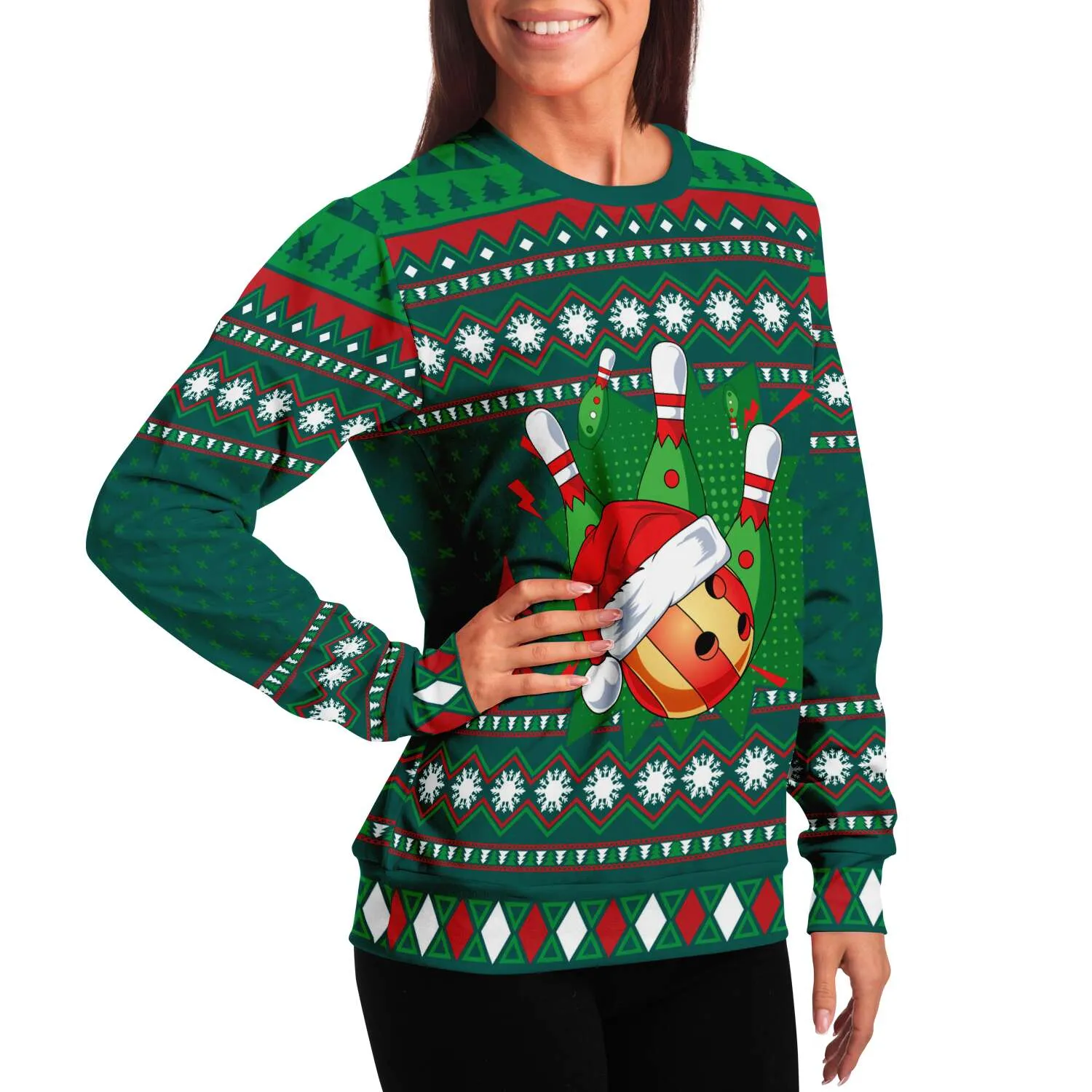 Happy Bowling - Athletic Sweatshirt