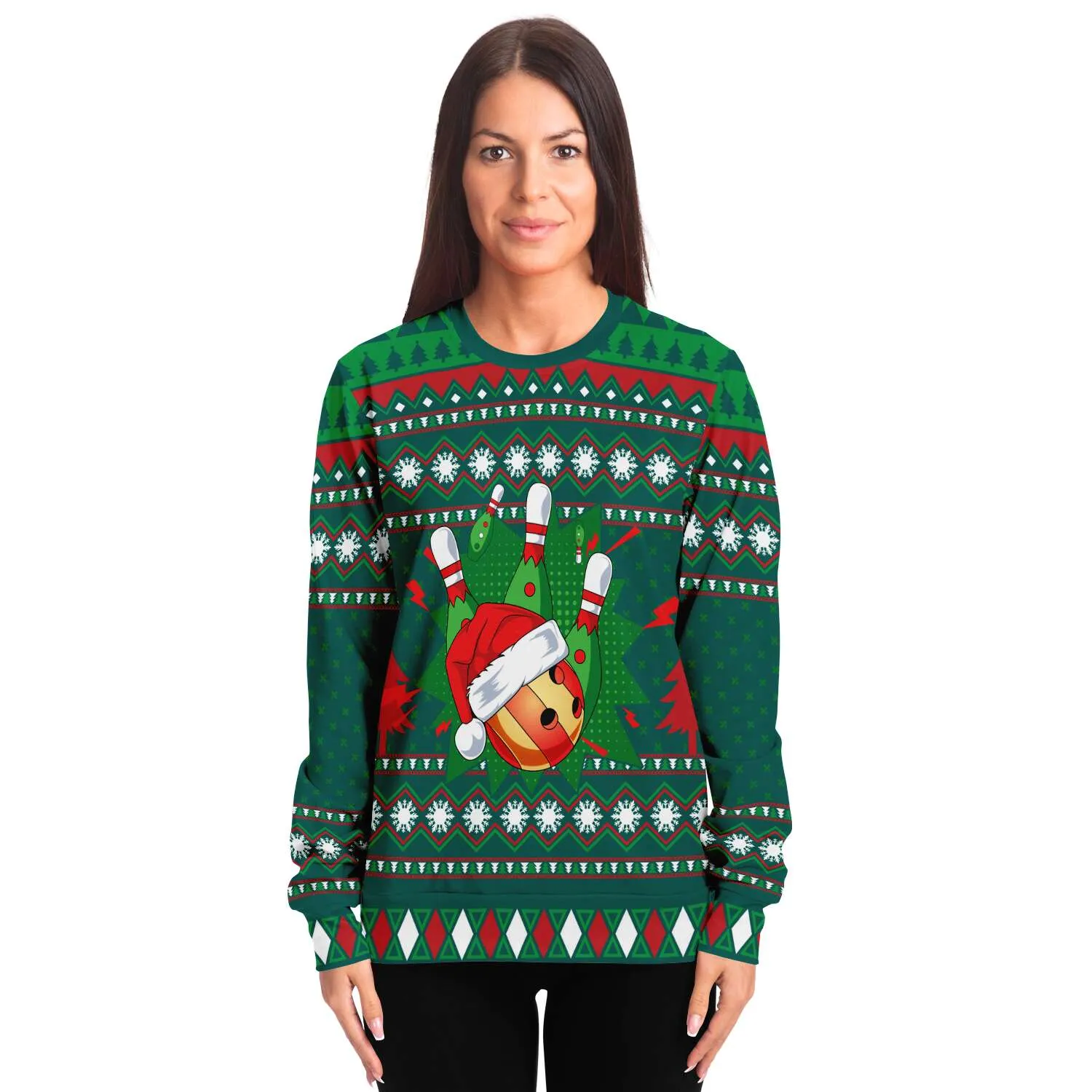 Happy Bowling - Athletic Sweatshirt