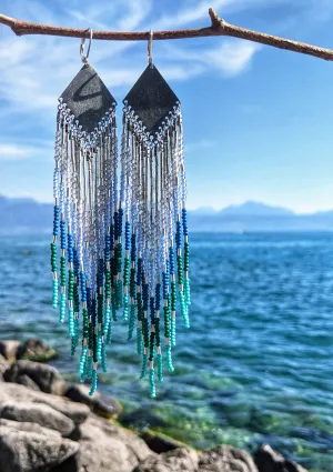 Hope Silver Labradorite Fringe Earrings