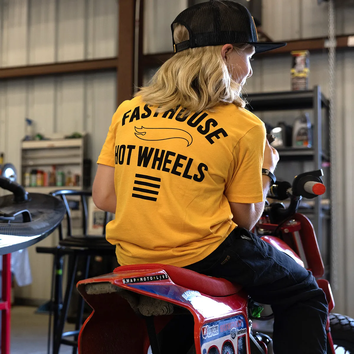 Hot Wheels Major Youth Tee - Vintage Gold