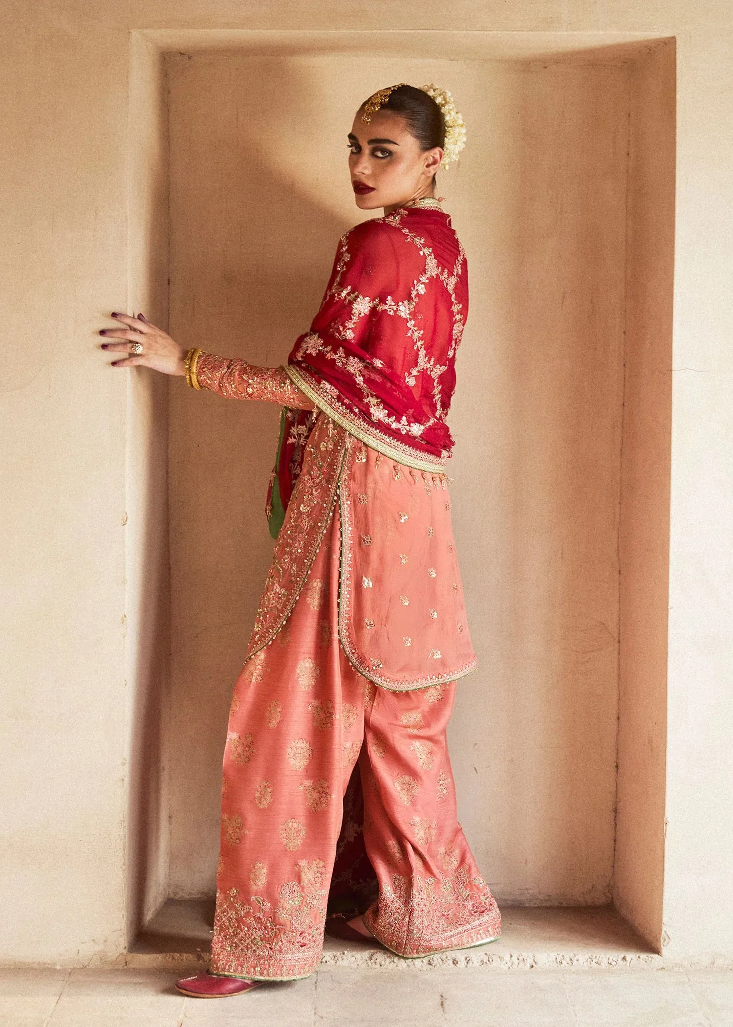 Hussain Rehar Embroidered Chiffon Suit Unstitched 3 Piece HRR24F Romawi - Formal Collection