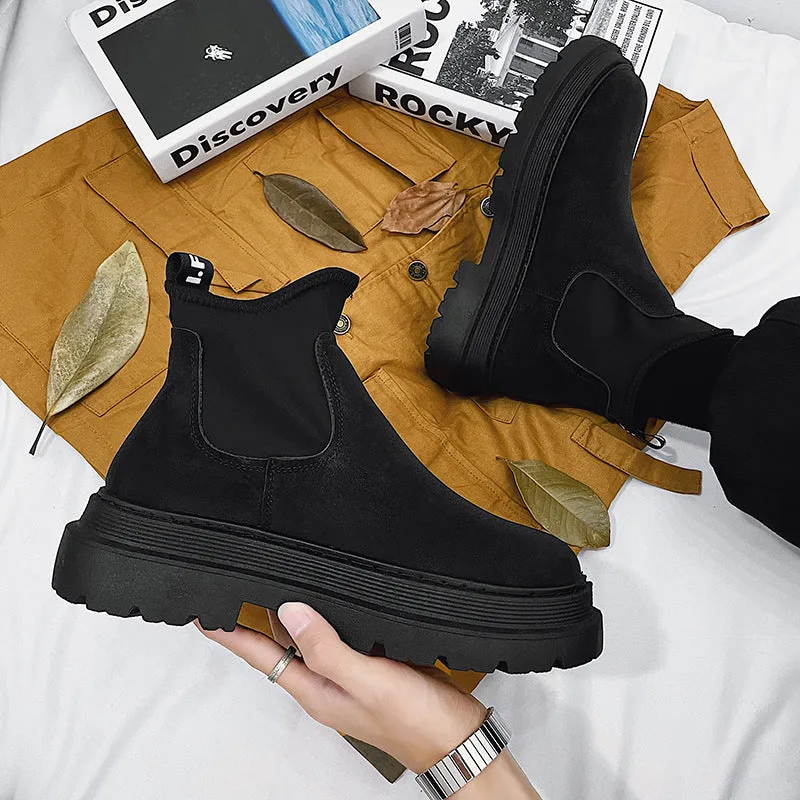 INSTOCK-Martin boots black leather