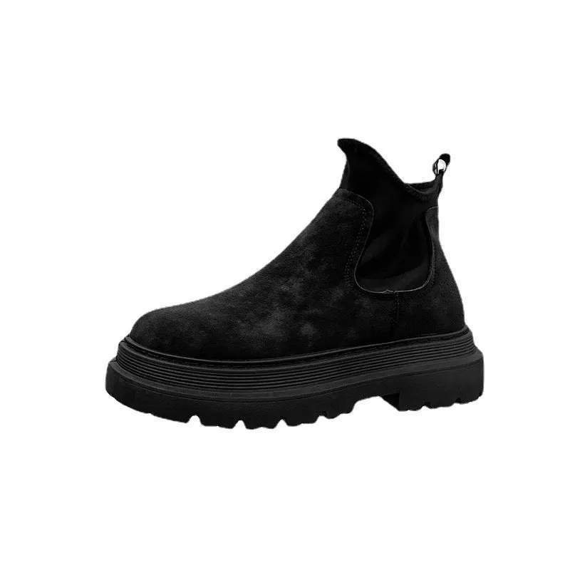 INSTOCK-Martin boots black leather