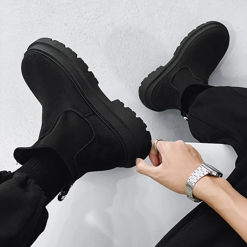 INSTOCK-Martin boots black leather