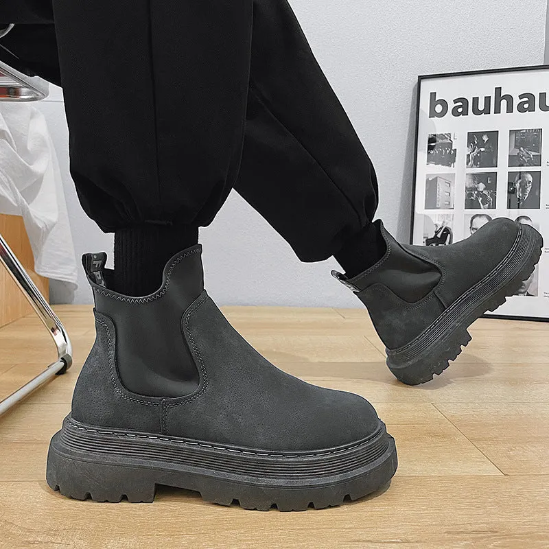 INSTOCK-Martin boots black leather