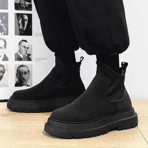 INSTOCK-Martin boots black leather