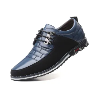 INSTOCK-Men's shoes leather shoes middle-aged