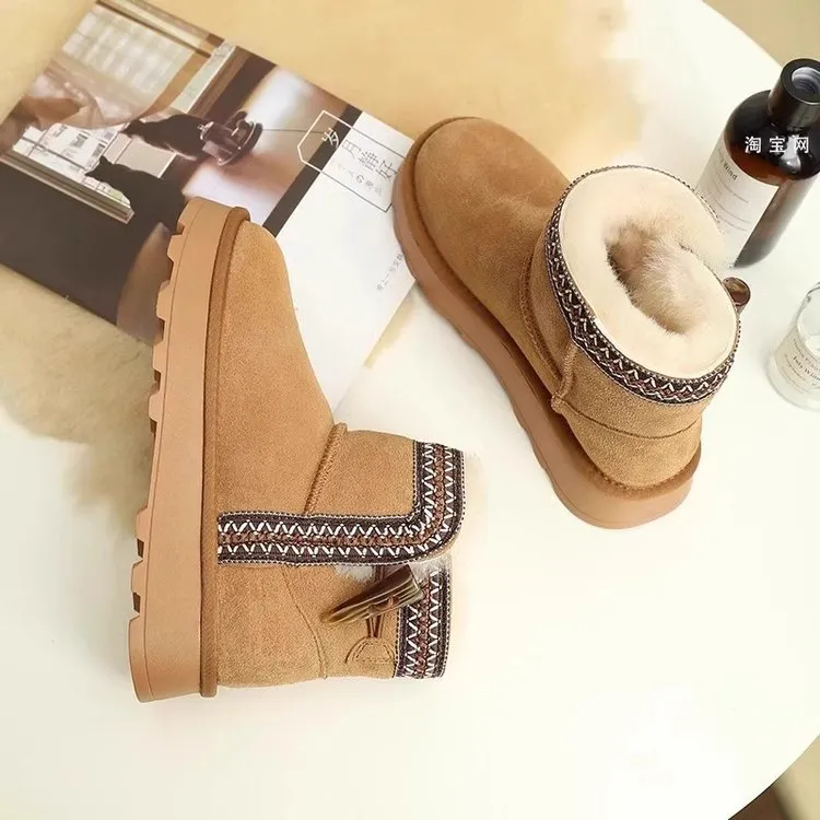 INSTOCK - National style warm and anti-skid snow boots