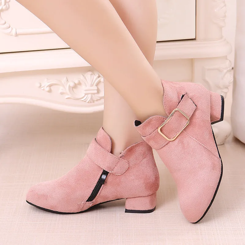 INSTOCK- New Korean style girls mid-calf heightening casual