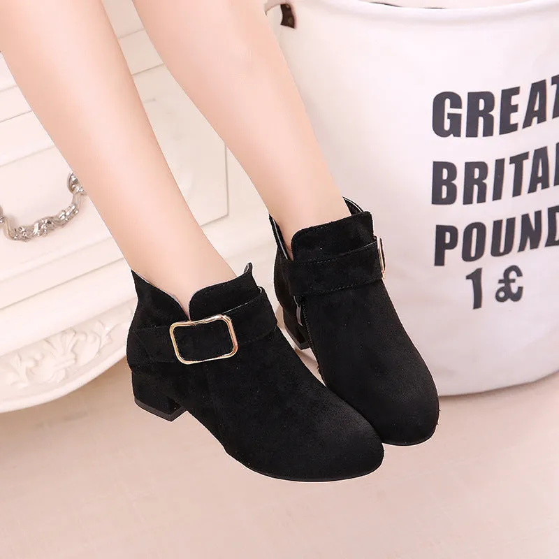 INSTOCK- New Korean style girls mid-calf heightening casual