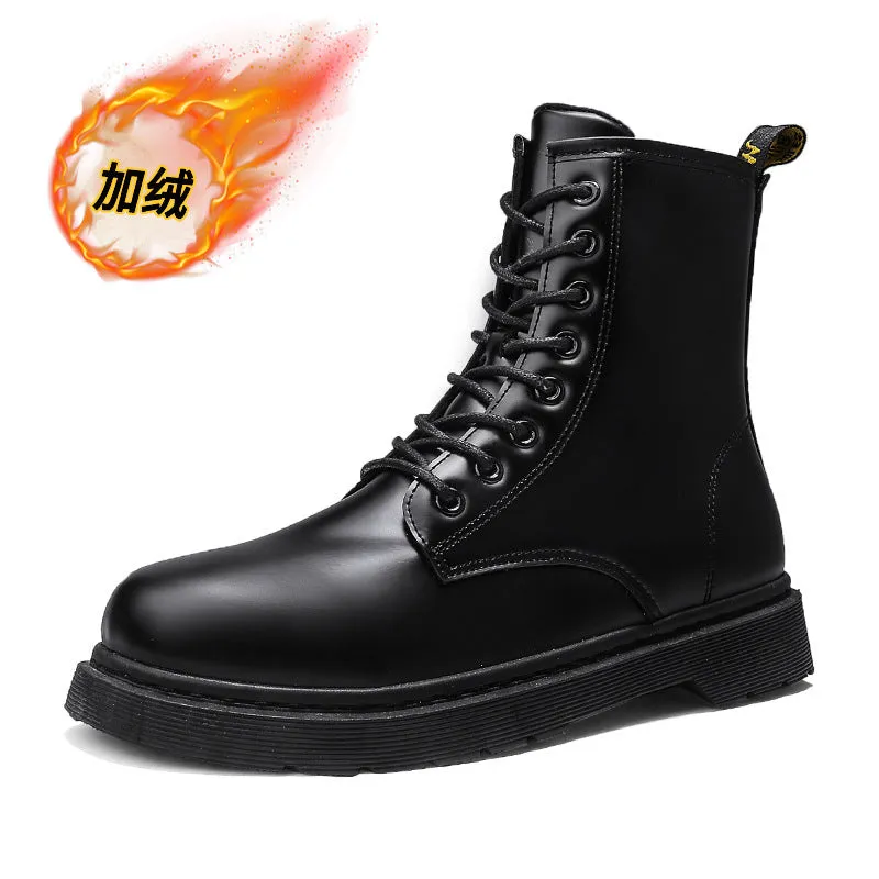 INSTOCK-Zipper Martin boots for Men