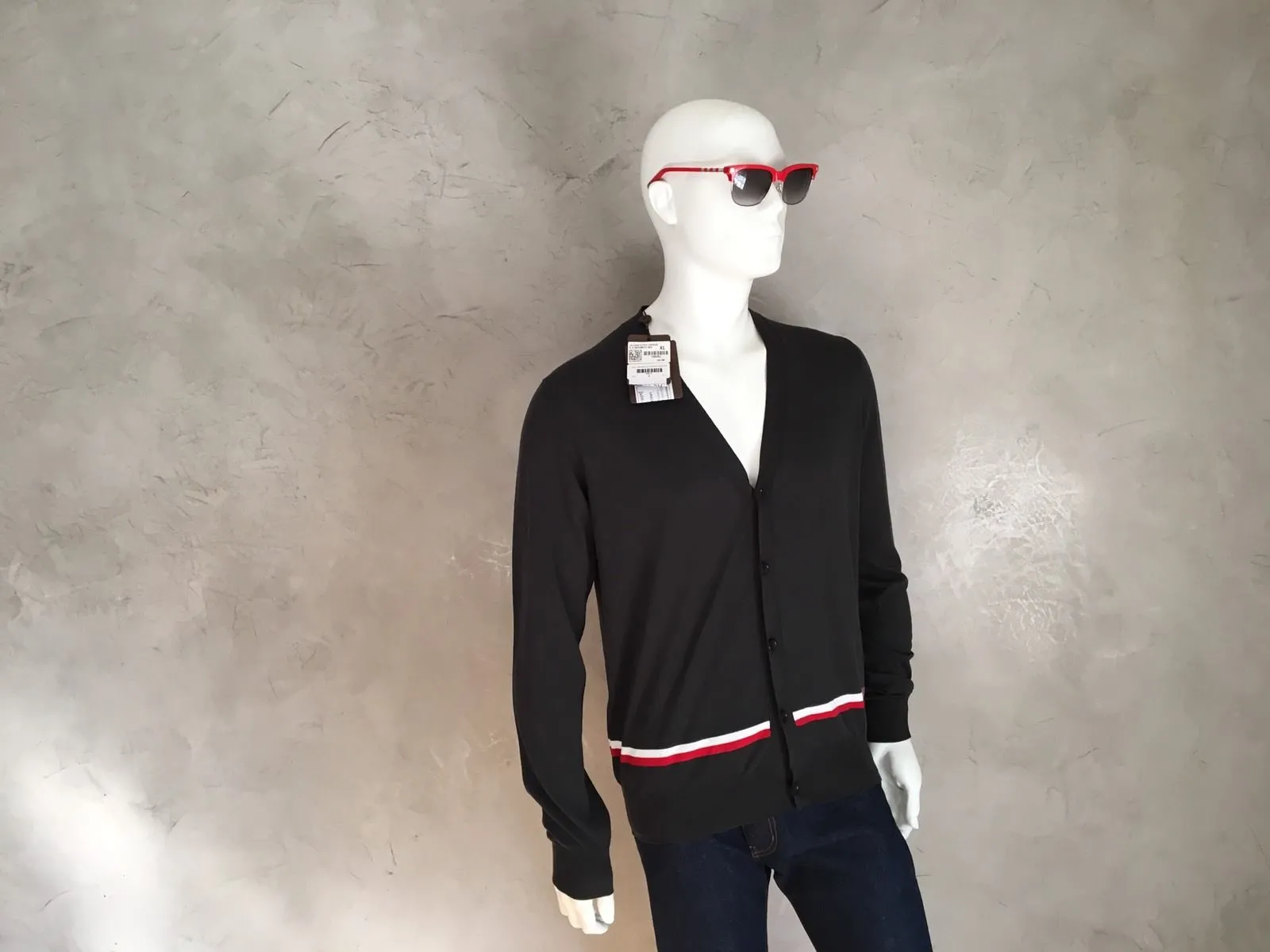 Jacquard Stripe Cardigan