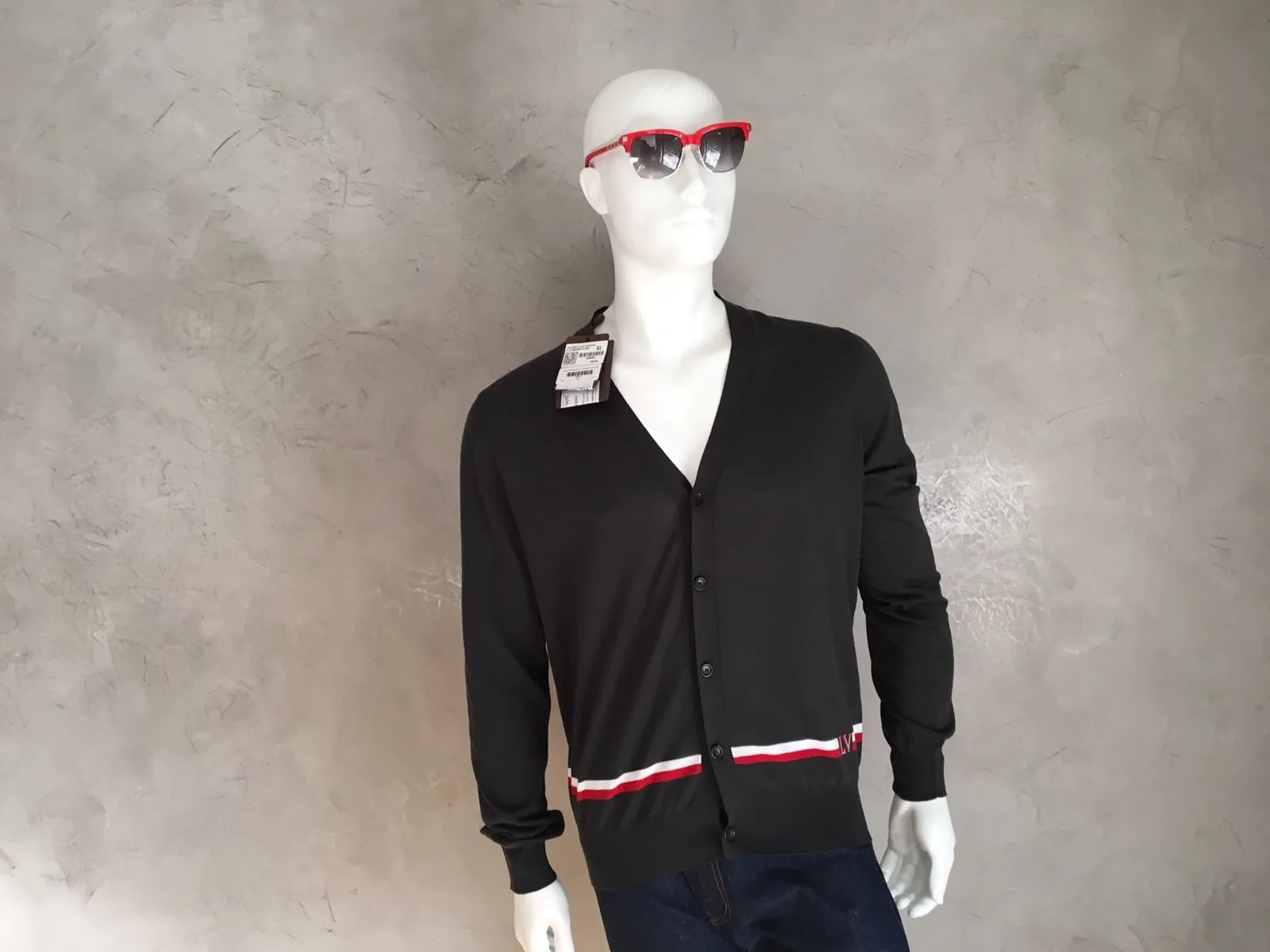 Jacquard Stripe Cardigan