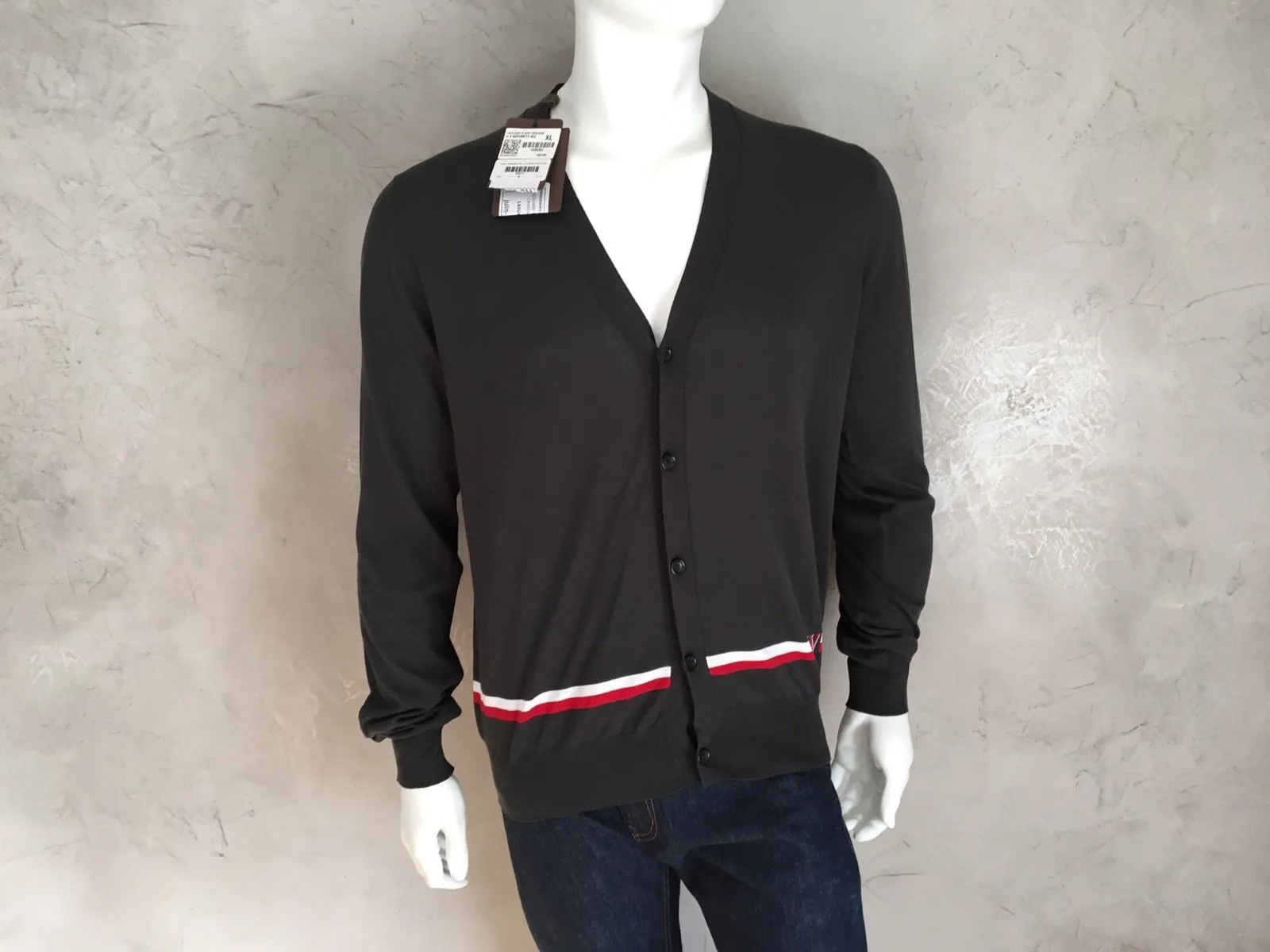Jacquard Stripe Cardigan