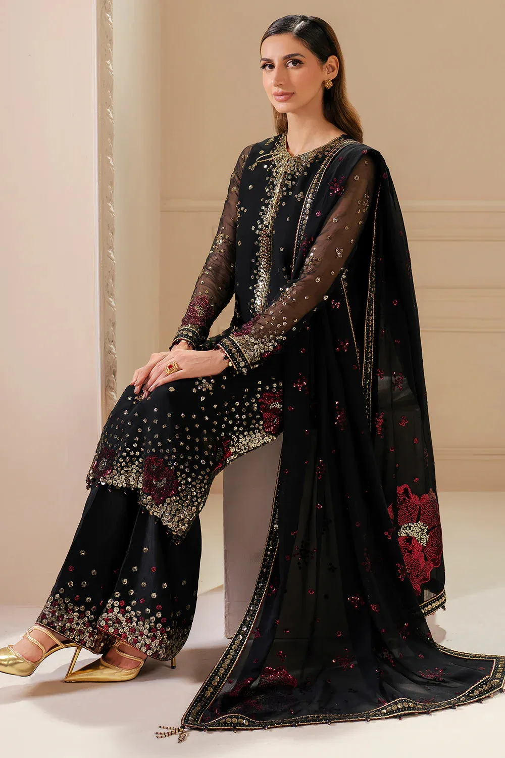 Jazmin Luxury Chiffon Embroidered Collection Unstitched UC-3070