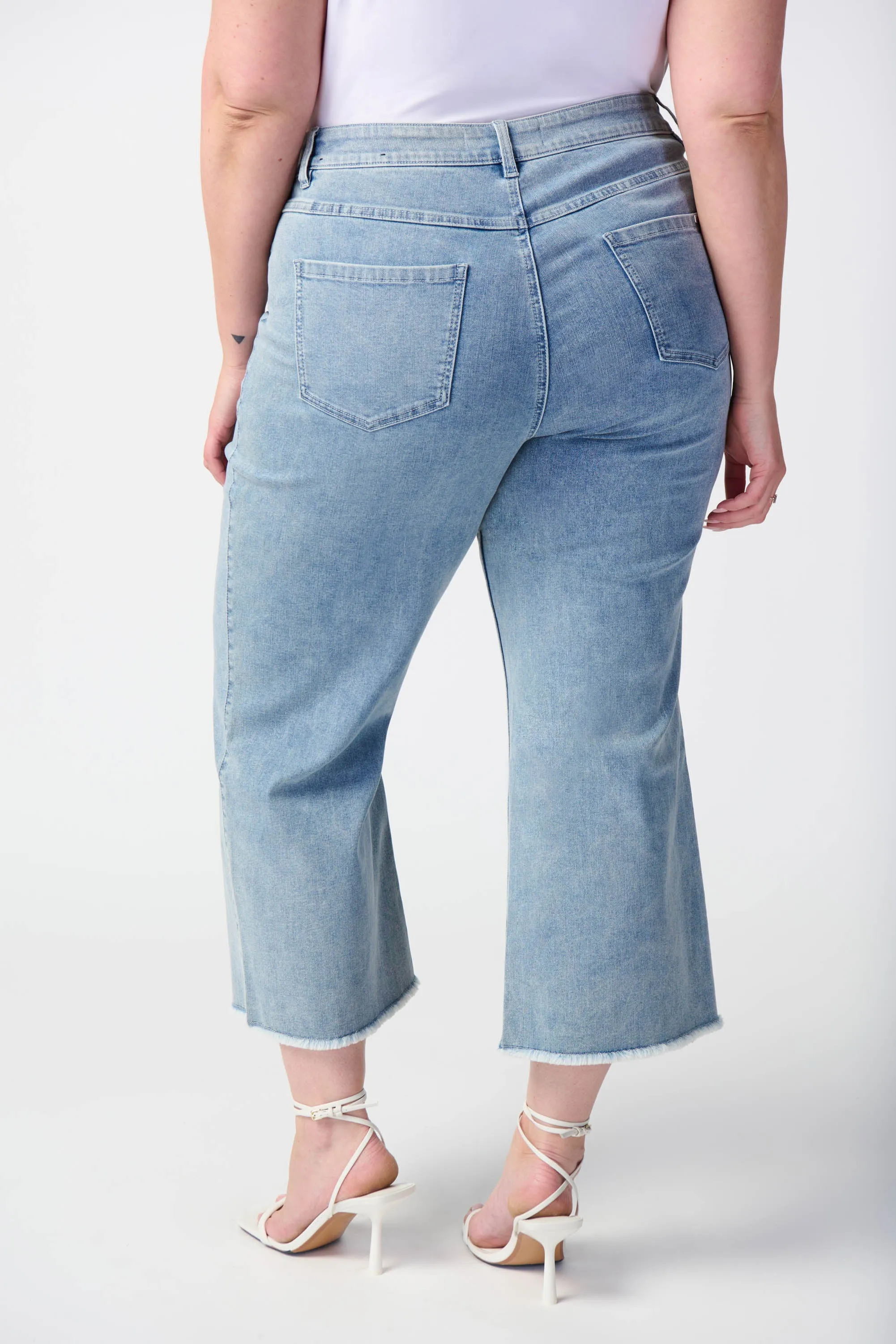 Joseph Ribkoff Culotte Jeans With Embellished Front Seam