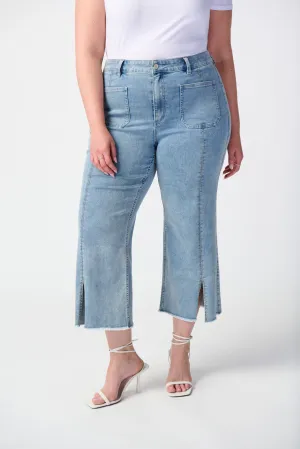 Joseph Ribkoff Culotte Jeans With Embellished Front Seam