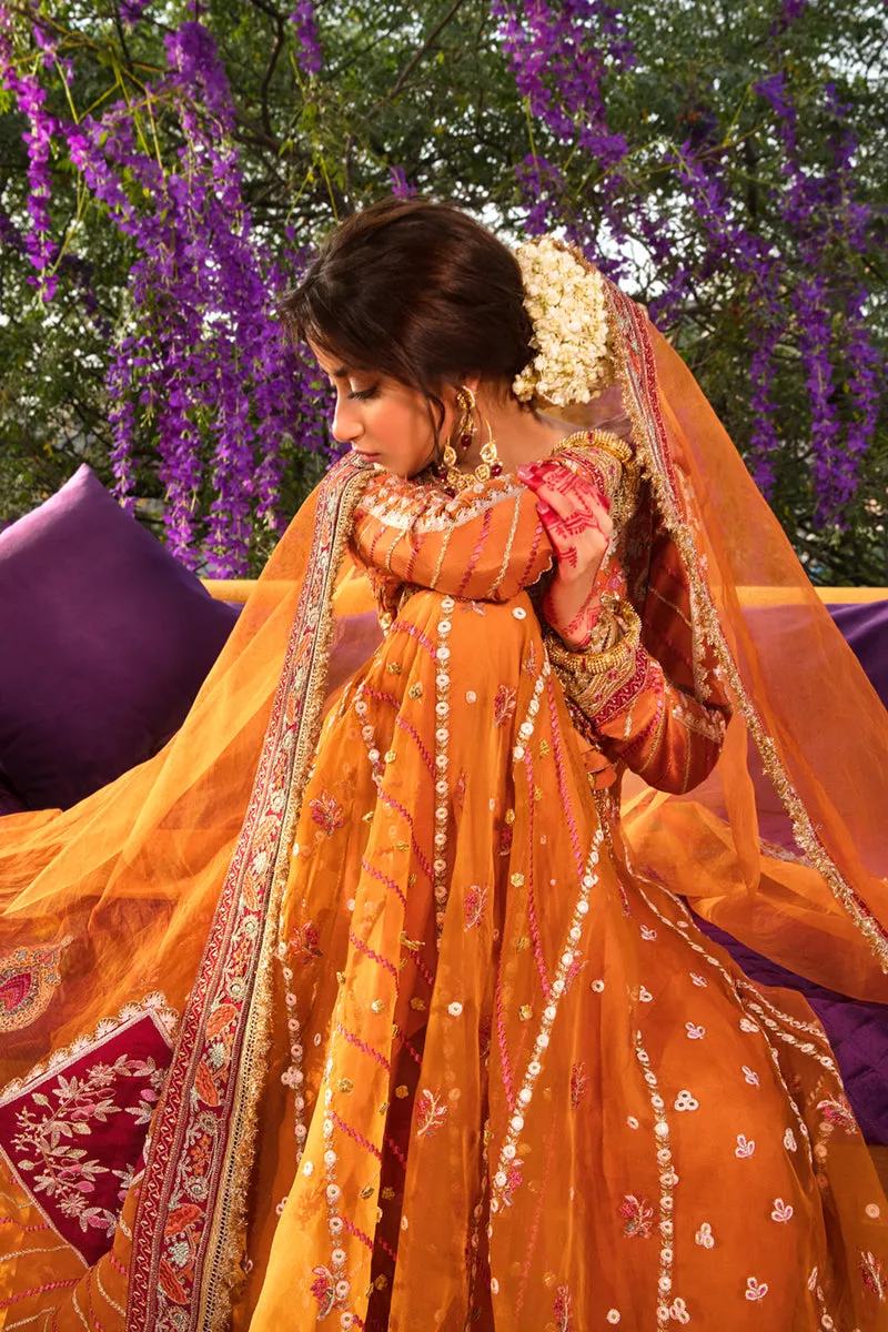 KF-05 RUMAISA | Qalamkar Khaab Festive Formal Collection 2022 | Luxury Embroidered Unstitched Chiffon Suits