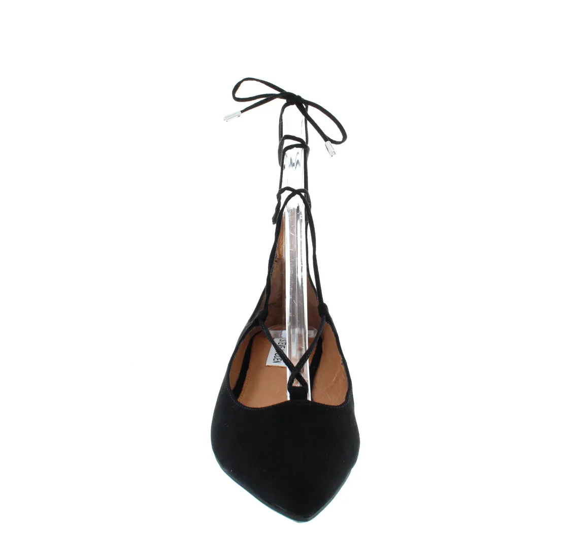 LA POINTED TOE FLAT WITH LONG LACES