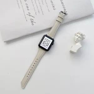 Ladies' Slim Retro Leather Band For Apple Watch