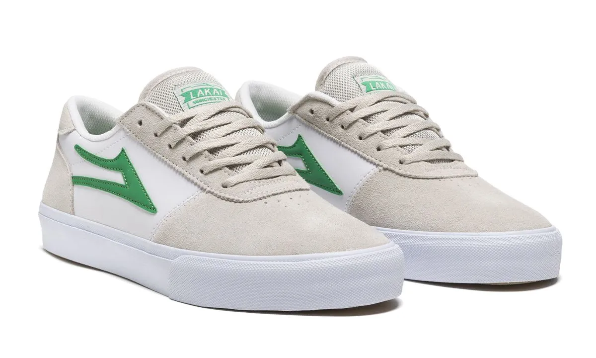 Lakai Manchester White Grass Suede Skate Shoes