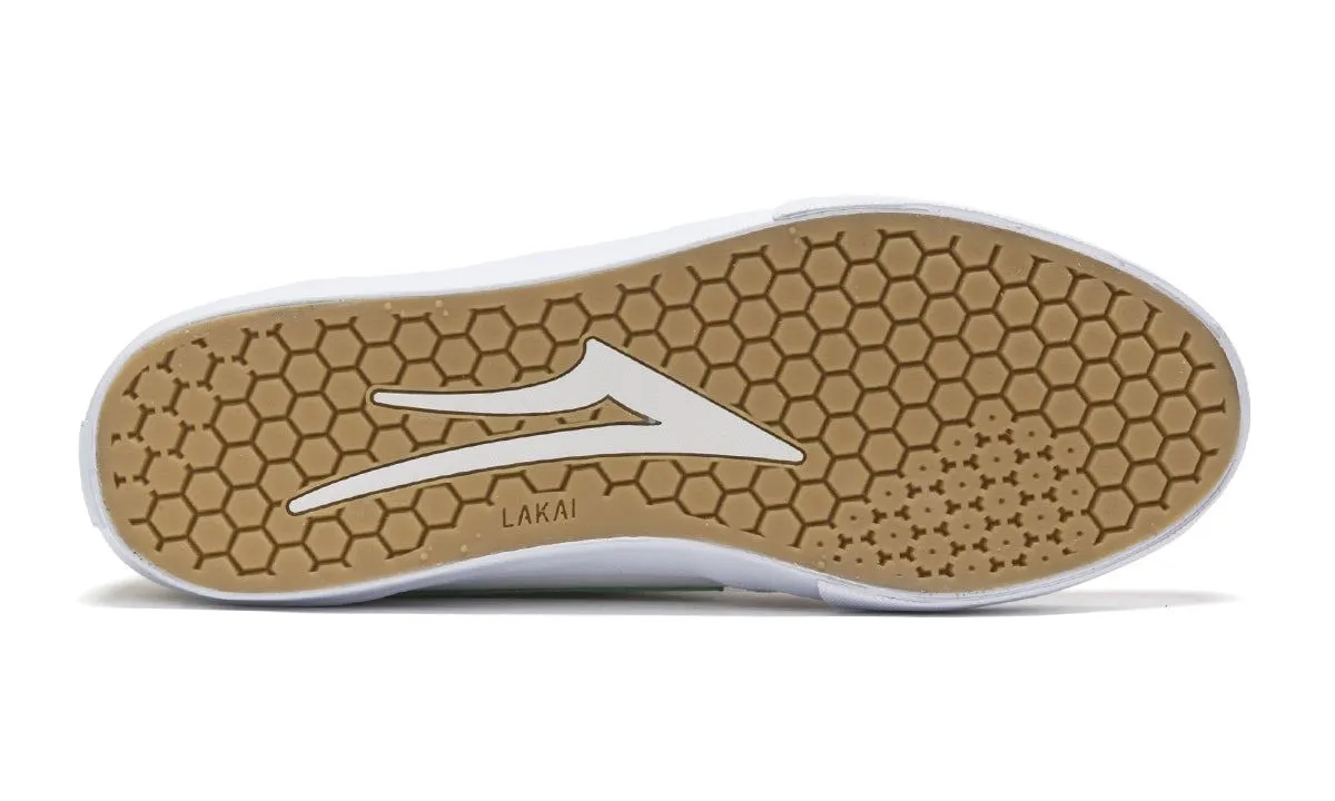 Lakai Manchester White Grass Suede Skate Shoes