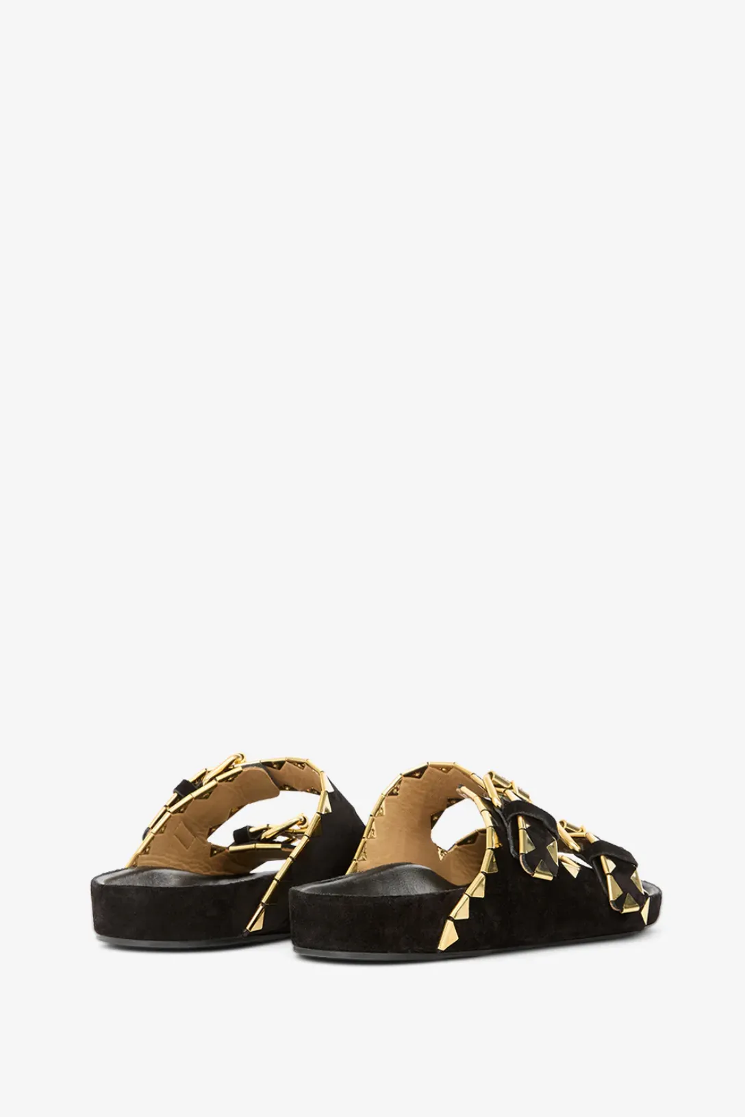 Lennyo Sandal | Black / Gold